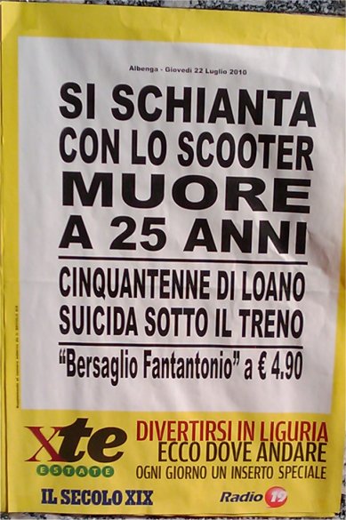 Locandina giornalistica