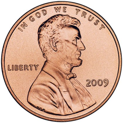 moneta da un cent di dollaro 2009
