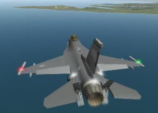F16 in atterraggio - landing